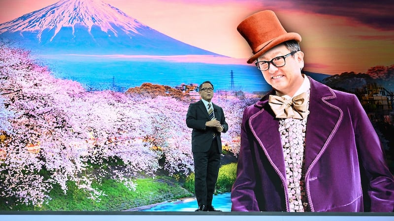 Toyota chief executive Akio Toyoda  revealed plans to build a prototype ‘city’ of the future on a 175-acre site at the base of Mt. Fuji in Japan. Photograph: Robyn Beck/AFP via Getty