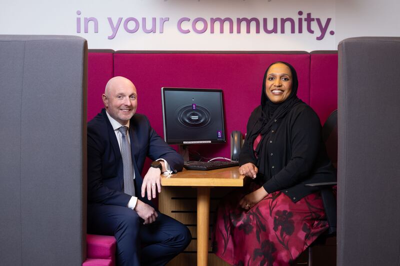 'Begum’s career story is an inspiring one,' says David McCormack (left), AIB Chief People Officer. Photograph: Shane O'Neill/Coalesce