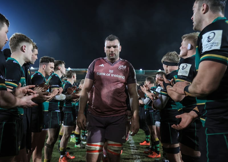 Munster captain Tadhg Beirne after Saturday's loss to the Northampton Saints. Photograph: Dan Sheridan/Inpho