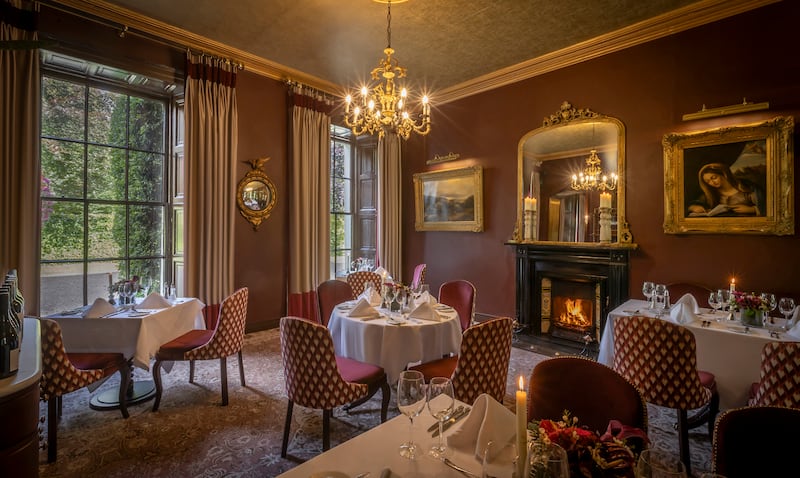 The restaurant at Barberstown Castle, Co Kildare