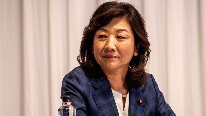 Seiko Noda, a candidate for the presidential election of the ruling Liberal Democratic Party. Photograph: Philip Fong/Pool/EPA