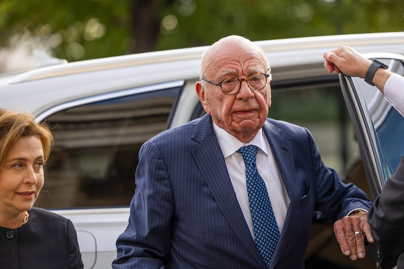 Rupert Murdoch arrives for a probate court hearing in Reno, Nevada, in September. Photograph: Emily Najera/The New York Times