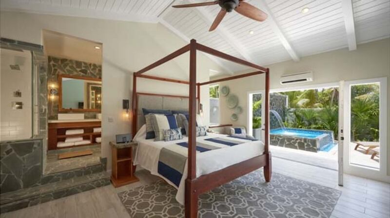 One of the plunge pool butler suites at Serenity at Coconut Bay