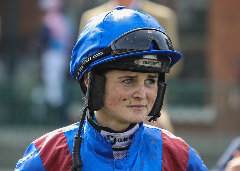 Katie O'Farrell at the 2019 Fairyhouse Racing Festival. Photograph: Lorraine O'Sullivan/Inpho