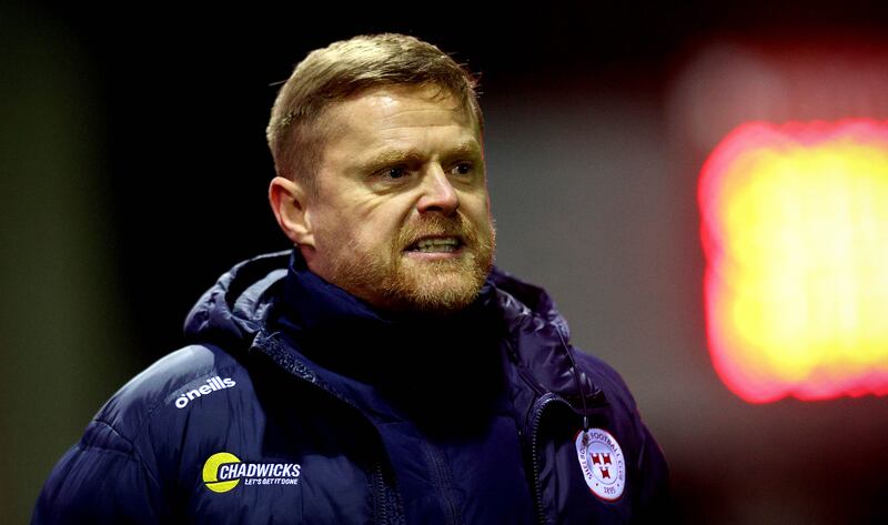 Shelbourne’s head coach Damien Duff. Photograph: Ryan Byrne/Inpho