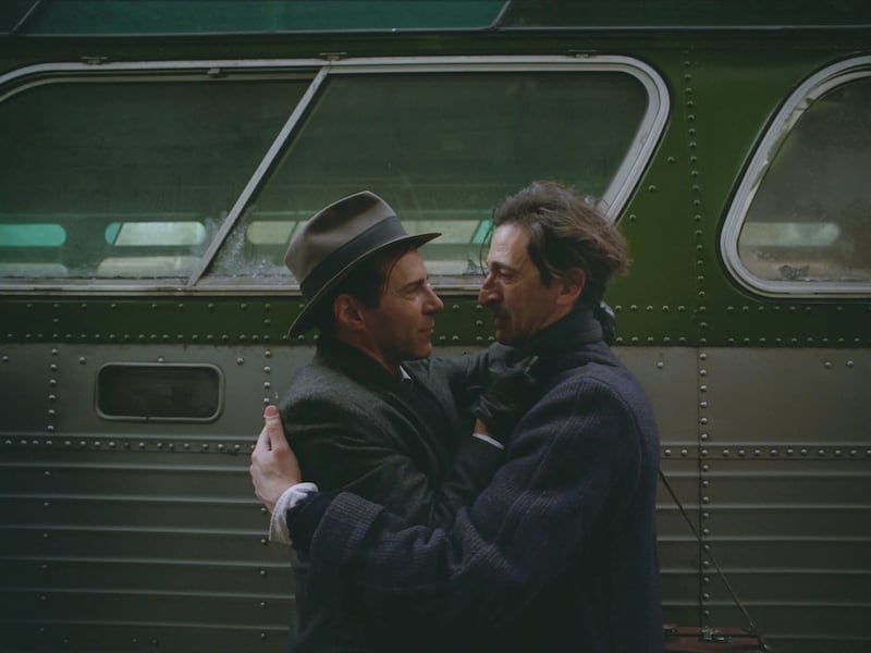 The Brutalist: Alessandro Nivola and Adrien Brody in Brady Corbet’s film