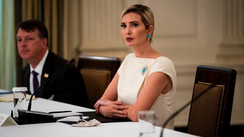 Ivanka Trump during a roundtable discussion at the White House. Photograph: Doug Mills/The New York Times.