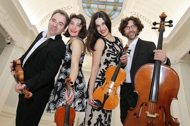 ConTempo Quartet: Bogdan Sofei, Ingrid Nicola, Andreea Banciu and Adrian Mantu