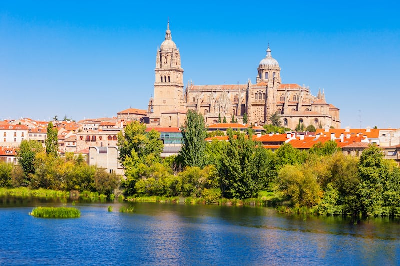 See the historic Cathedral of Santa María in Salamanca