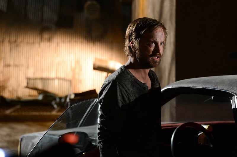 El Camino: Aaron Paul as Jesse Pinkman in the Breaking Bad finale. Photograph: Ursula Coyote/AMC/Netflix