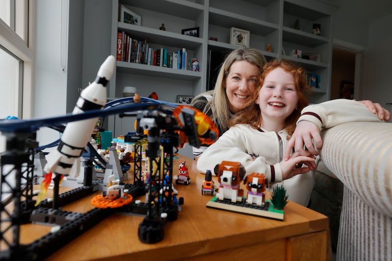 Anna Edgeworth with her daughter Sophie. Photograph: Alan Betson 

