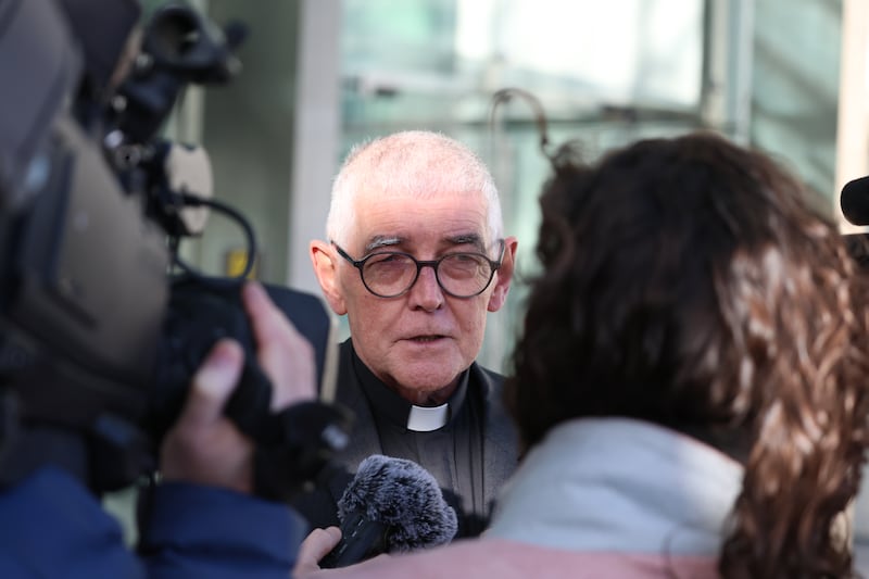 Archeacon David Pierpoint outside the Criminal Courts of Justice following the sentencing of Cristian Topiter. Photograph: Collins Courts