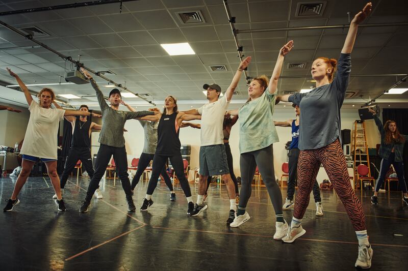 Rehearsals for Bat Out of Hell: The Musical. Photograph: Chris Davis Studio