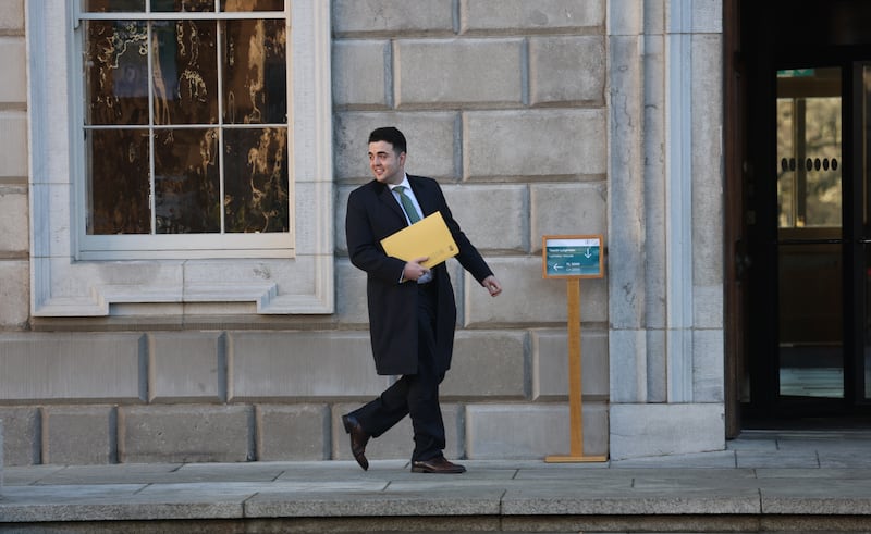 Barry Heneghan pictured at Leinster House for a meeting with other Regional Independent TD Group. Newly elected Independent for Dublin Bay North TD Heneghan (26) is described as one of the so-called “locked out” generation, back living at home with his parents because of rent and house prices.

Photo: Bryan O’Brien / The Irish Times