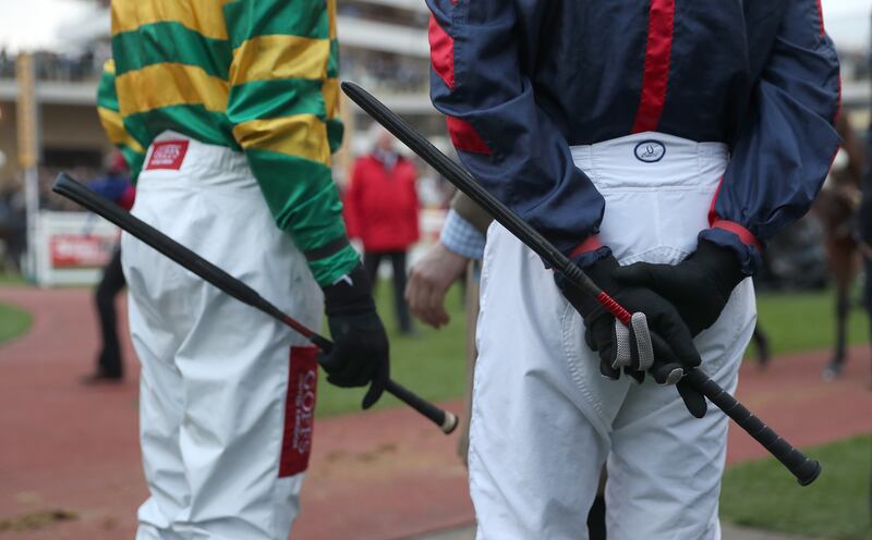 Jockeys in Britain have at least had some time to ride under the rules. Irish riders haven’t. They’ve had to make do with video seminars and lectures. Photograph: David Davies/PA