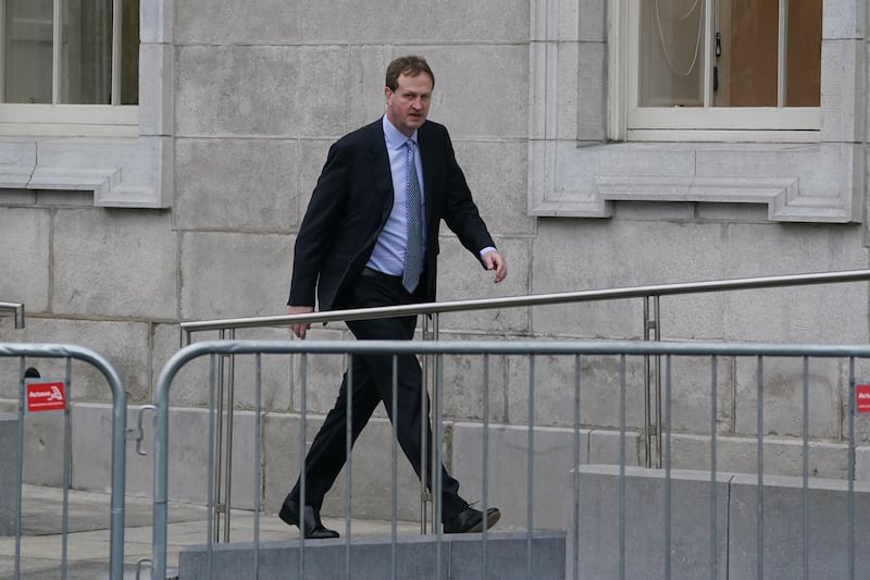 Fianna Fáil TD Jim O'Callaghan at Leinster House this morning. Brian Lawless/PA