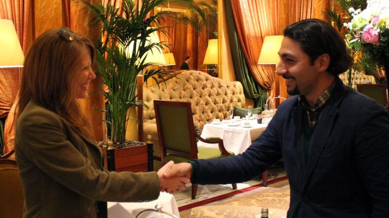 Dodgy deal: Aoife Madden meets Bashar al-Issa at the Dorchester hotel in London. Photograph: BBC