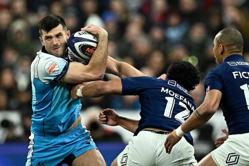 Scotland fullback Blair Kinghorn. Photograph: Julien De Rosa/AFP via Getty Images       