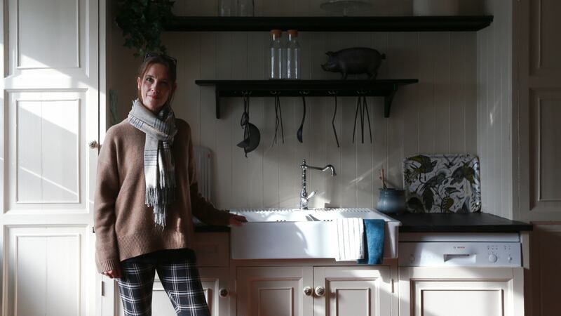 Jane Willoughby pictured in the kitchen at her home Donaguile House in Castlecomer, Co Kilkenny. Photograph: Laura Hutton/The Irish Times