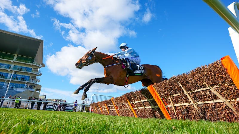 Rachel Blackmore on Honeysuckle comes home to win the Unibet Champion Hurdle at Cheltenham. Photograph: Mark Cranham/Inpho