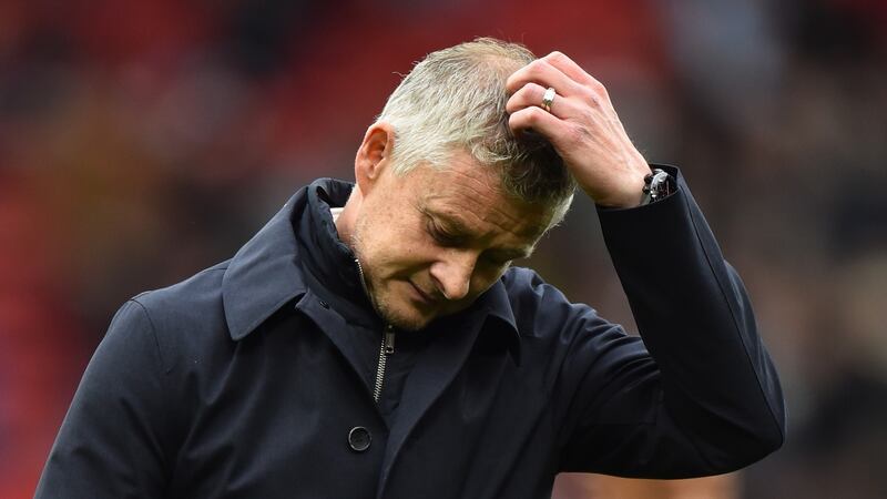 Manchester United manager Ole Gunnar Solskjaer is under pressure to deliver silverware. Photograph: EPA