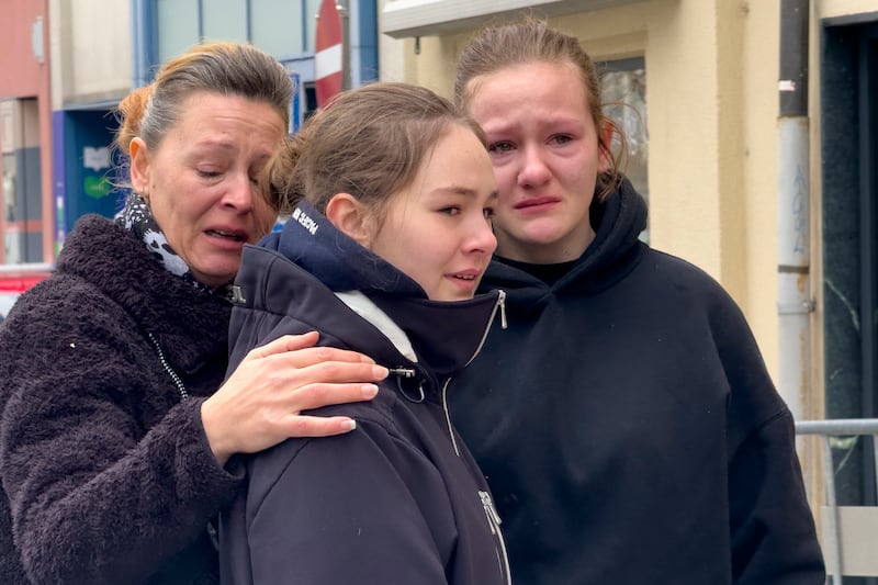 Mourners have visited the scene of the attack to pay tribute to the victims. Photograph: Darko Bandic/AP