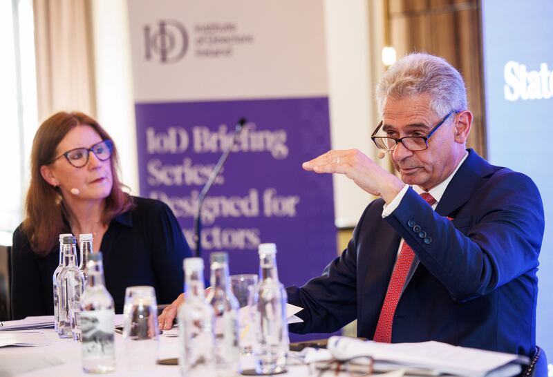 Aidan Williams CDir, chairman of National Asset Management Agency (NAMA), and member of the Remuneration Committee, speaking at the recent IoD Ireland event