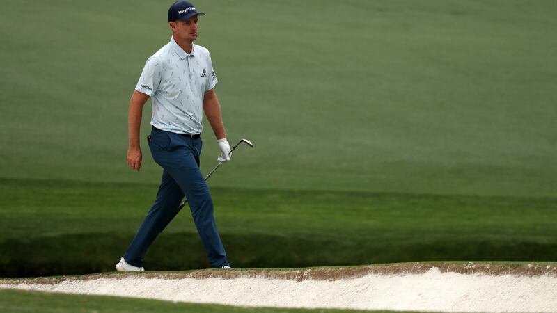 Justin Rose walks up the 15th fairway during the first round of the Masters at Augusta National Golf Club. Photo: Kevin C. Cox/Getty Images