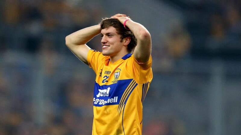 Shane O’Donnell savours the celebrations following Clare’s victory over Cork in Saturday’s dramatic  All-Ireland senior hurling final replay. Photo: Ryan Byrne/Inpho