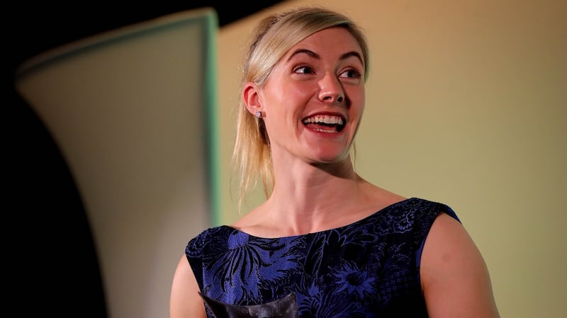 Natalya Coyle, who was the monthly winner for May, for the    pentathlon, at the 2018 Irish Times Sportswoman Of The Year Awards. Photograph: Ryan Byrne/Inpho