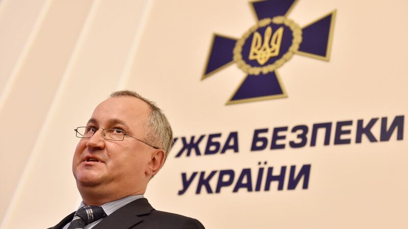 Ukraine’s SBU security service chief Vasyl Grytsak speaks to media during a press conference in Kiev on June 6th. Photograph: AFP/Getty/Genya Savilovgenya Savilov