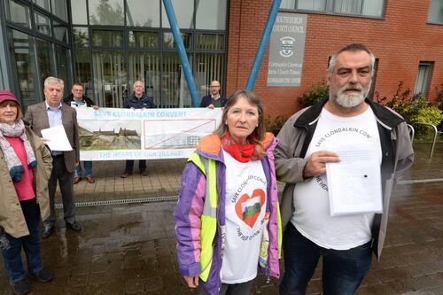 Clondalkin residents protest construction of nursing home on nuns’ land