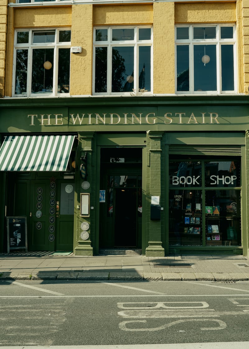 The Winding Stair, a second-floor restaurant with a modest but meticulous Chez Panisse, and bookstore below. Photograph: Ellius Grace/New York Times