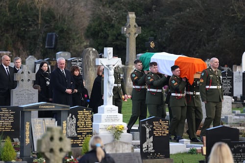 In pictures: John Bruton's funeral 