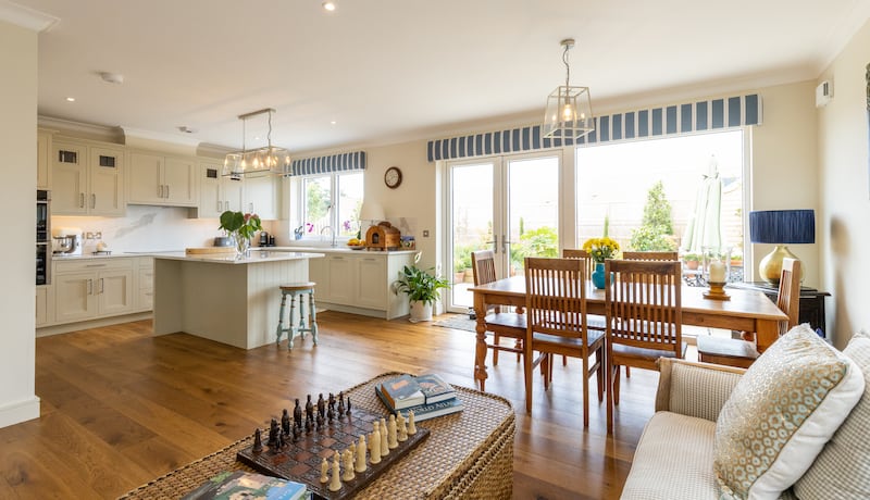 Open plan kitchen/living/dining