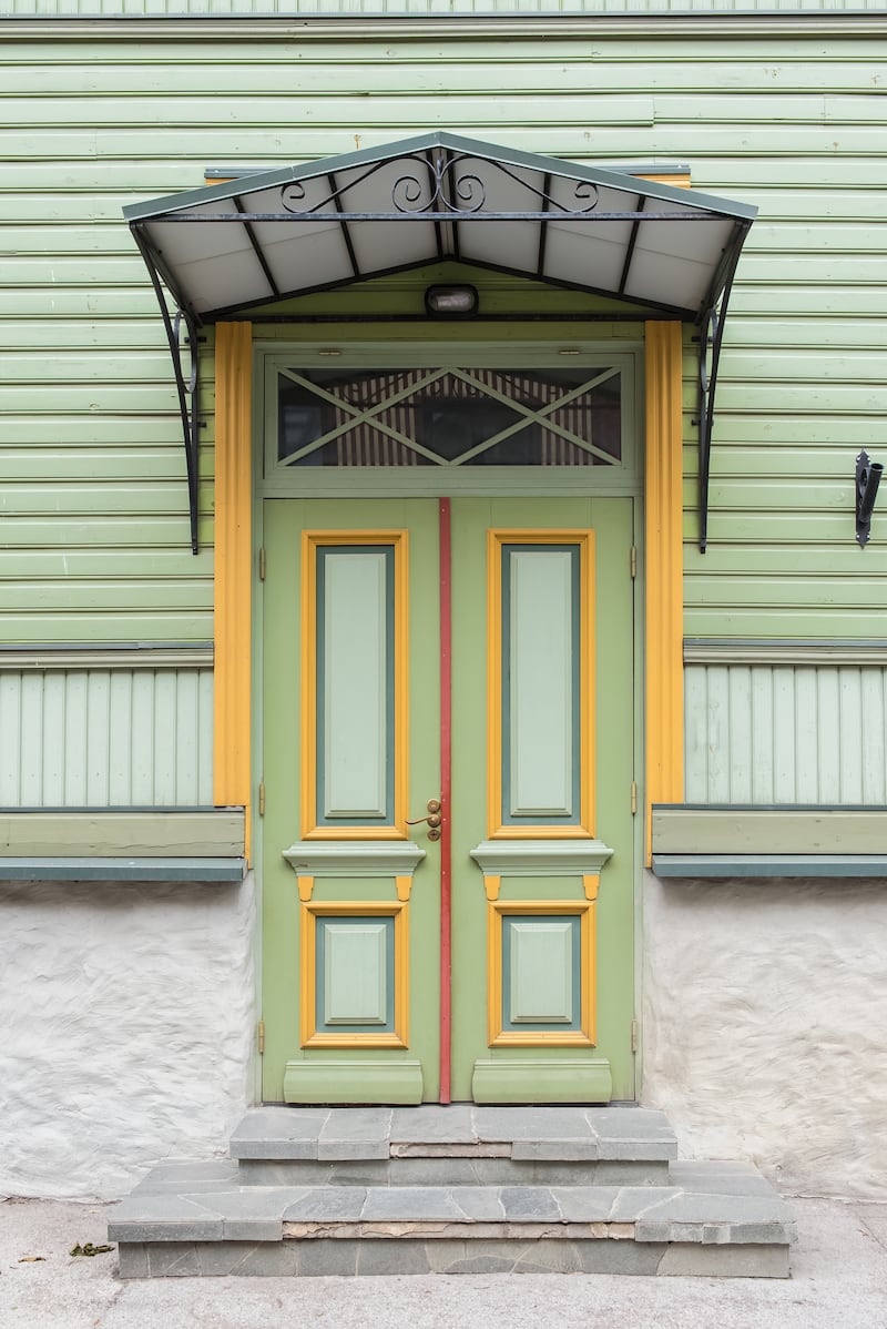 Wooden door in Tallinn, Estonia. Photograph: iStock