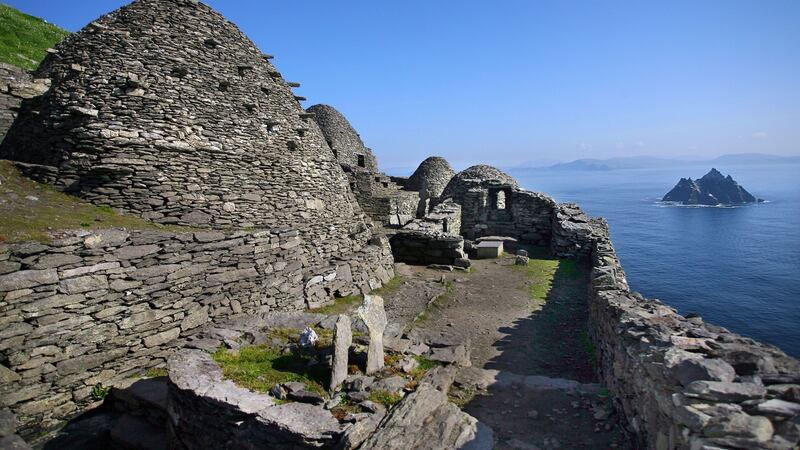 The monks that started building on Skellig Michael around the year 600AD would have had to make their treacherous journey in currachs. Photograph: Valerie O’Sullivan