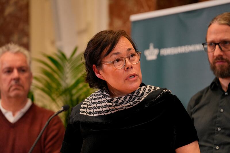 Greenland's foreign minister,Vivian Motzfeldt: 'We are right smack dab in the middle of what is going on in the Arctic.' Photograph: Emil Helms/Ritzau Scanpix/AFP via Getty Images