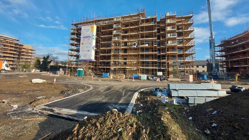 Work in progress at one of the new south Dublin cost-rental schemes.