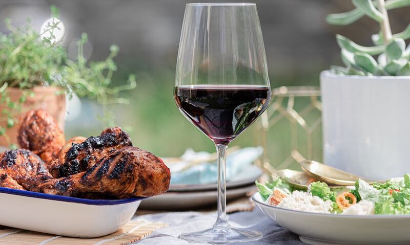 Red wine isn’t just for winter: try a shiraz in summertime accompanied by grilled meats and fresh, crisp salads.