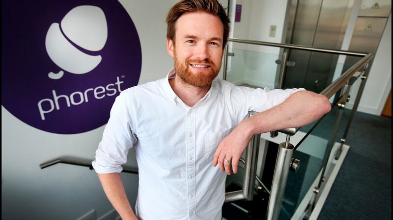 Ronan Perceval, CEO of Phorest, at the company’s offices in Dublin. Photograph: Steve Humphreys