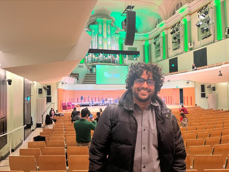 Lalit Kumar Tamboli from India at the Citizenship Ceremony at National Concert Hall