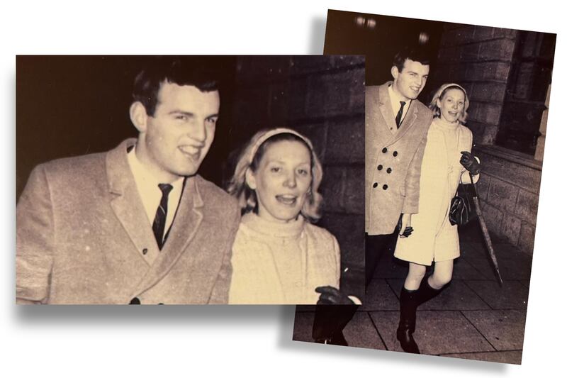 Bernard Conlon and Ann outside the GPO in Dublin, circa 1968