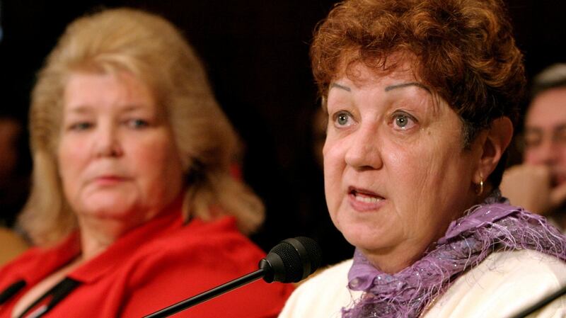 Norma McCorvey (R), the anonymous plaintiff known as Jane Roe in the Supreme Court’s landmark 1973 Roe vs. Wade ruling legalising abortion in the United States, photographed in 2005. Photograph: Reuters