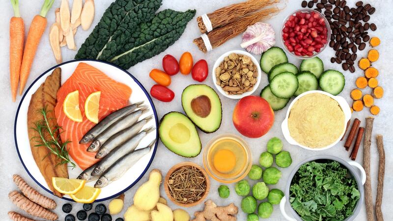 A balanced diet comprises wholegrains, carbs, proteins, fruit, vegetables and healthy fats. Photograph: iStock