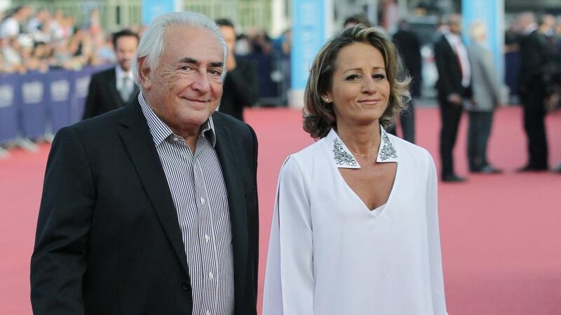 New partner: Dominique Strauss-Kahn with Myriam L’Aouffir at the Deauville American Film Festival. Photograph: Charly Triballeau/AFP/Getty