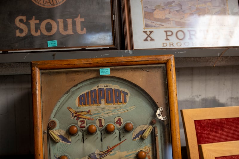 American vintage pin ball machine. Photograph: Tom Honan