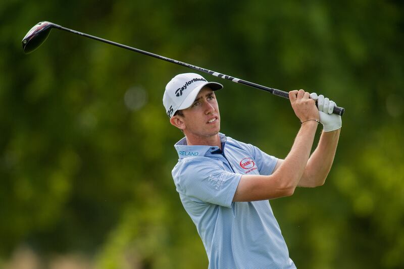 Tom Mckibbin after teeing off at the 18th hole on day four of the B-NL Challenge Trophy by Hulencourt at Genappe, Belgium, on September 4th, 2022. Photograph: Neil Baynes/Getty Images