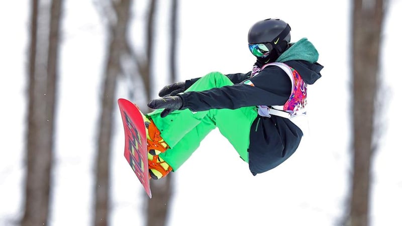 Ireland’s Seamus O’Connor during qualification for the the men’s halfpipe in Sochi. Photograph: Ian MacNicol/Inpho