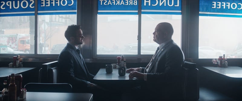 Charlie Cox as Matt Murdock and Vincent D'Onofrio as Wilson Fisk in Daredevil: Born Again. Photograph: Marvel/Disney+